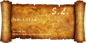 Suh Lilla névjegykártya