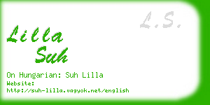 lilla suh business card